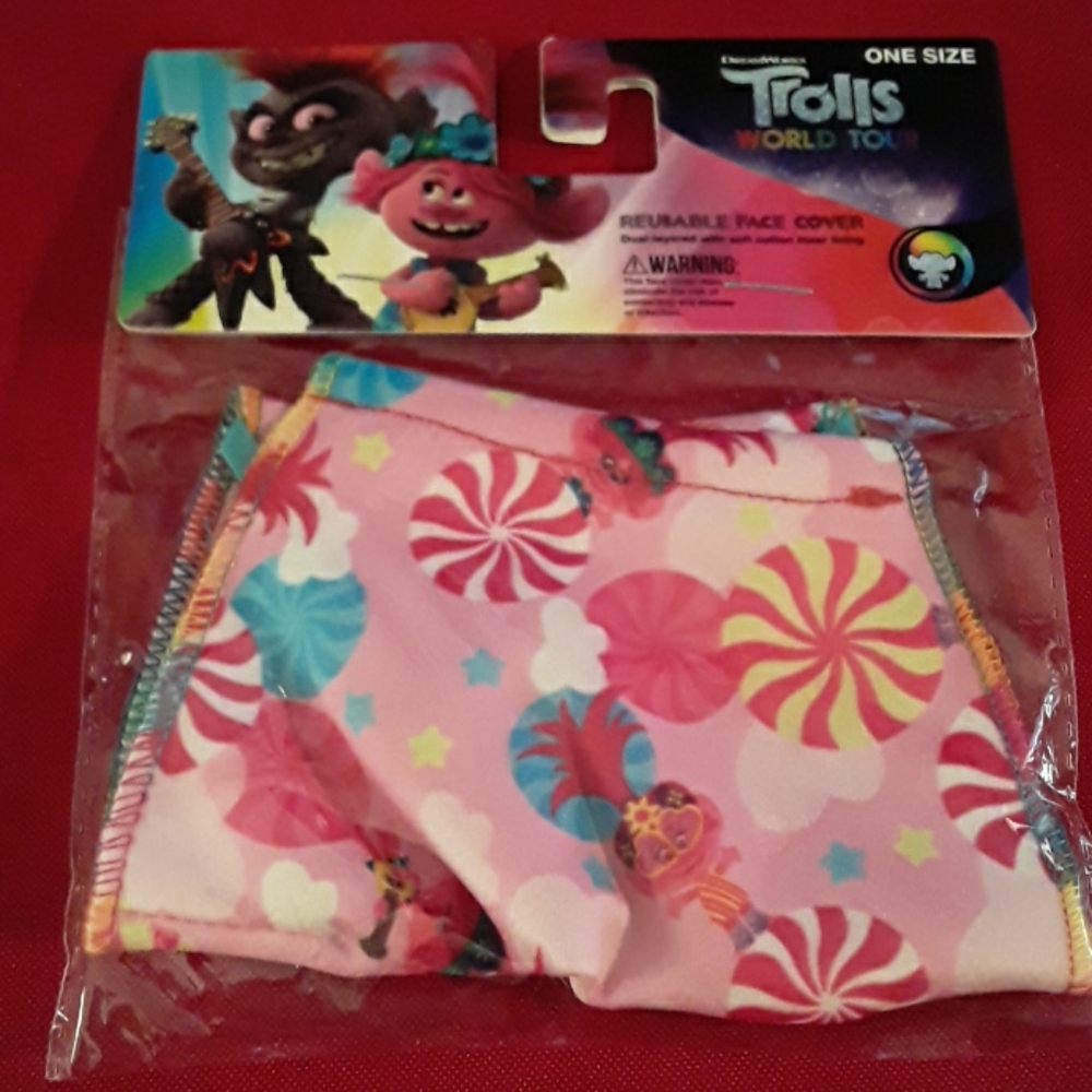 🌞Trolls kids face mask